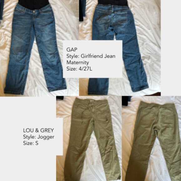 (10) Pairs of Maternity Jeans/Pants GAP, LOU & GREY, Old Navy, ASOS, DL Premium - Picture 8 of 8